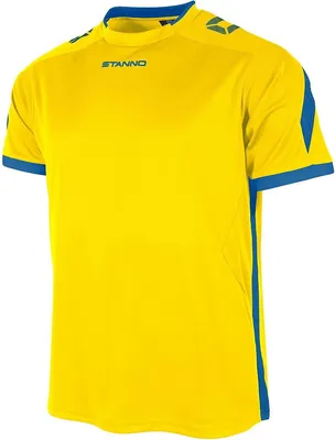 Image de Stanno Drive Maillot Manches Courtes Hommes - Jaune / Royal | Taille: S
