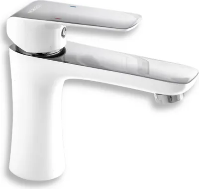 Image de Mitigeur de lavabo sans bonde Nobless Tina blanc/chrome 38001/1.1