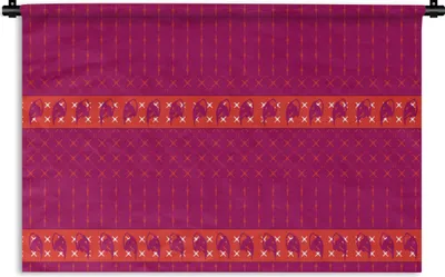 Produktbild von MuchoWow® Wandteppich Wandbehang Elefant - Design - Rosa 90x60 cm Tapisserie Dekoration Wandtuch - Wandskulpturen - Bildteppich