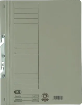 Produktbild von Einhakhefter kfm. Heftung ganzer Vorderdeckel Karton grau