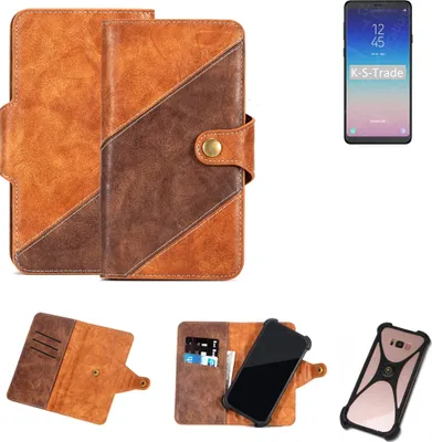 Produktbild von K-S-Trade Handy-Hülle Schutz-Hülle Bookstyle Case Wallet-Case kompatibel mit Samsung Galaxy A9 Star Handy Cover Bumper Kantenschutz Smartphone