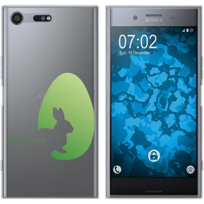 Produktbild von PhoneNatic Case kompatibel mit Sony Xperia XZ Premium Silikon-Hülle Ostern M2