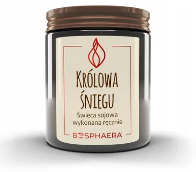 Produktbild von Bosphaera Soja-Duftkerze Schneekönigin mit Holzdocht 190g