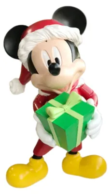 Produktbild von Disney Mickey mit Geschenk 3D Weihnachtsdekoration 33,5 x 28,5 x 48,5 cm