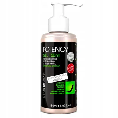 Produktbild von Potency Gel Lube – Gel für eine starke Erektion, Gleitmittel für Männer, Potenz, Erektion, 150 ml
