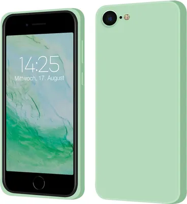 Produktbild von Hülle für Apple iPhone 7 / 8 / SE 2020 Case Cover Bumper Silikon Softgrip Schutzhülle Farbe: Türkis