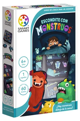 Productafbeelding van SmartGames - Verstopspel met Monsters, Bordspellen voor Kinderen vanaf 6 jaar, Educatieve Spellen, Puzzelspellen. LUDIO