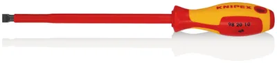 Image de Knipex tournevis fente 1,0mm longueur totale 320mm bruni isolé 2 composants poignée VDE 1000V - 98 20 10