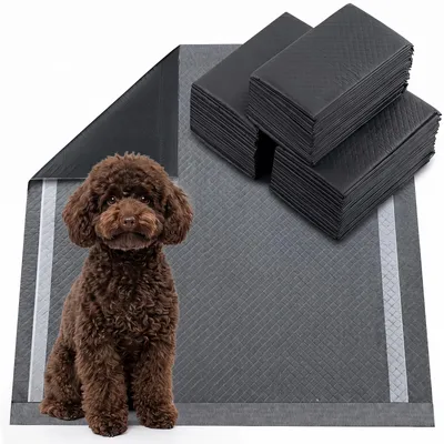Produktbild von Welpenunterlagen, Pipi Matten für Hunde, Trainingspads, Hundezubehör, Tierbedarf, Schwarz