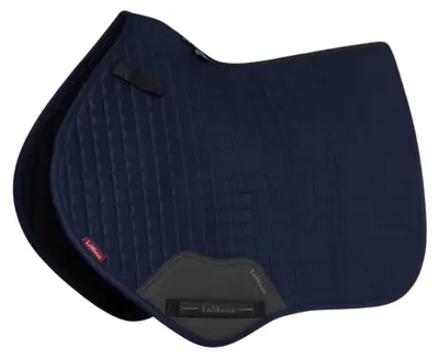 Image de Tapis de selle LeMieux Suede Close Contact, couleur : bleu marine, taille : L