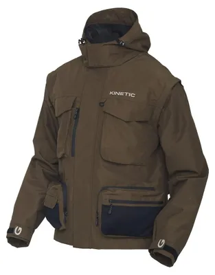 Produktbild von Kinetic Strider Zip-Off Jacket Olive - Watjacke, Angeljacke, Größe:XL