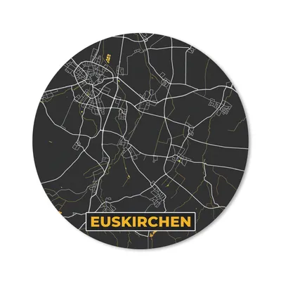 Produktbild von MuchoWow® Mauspad Mousepad Gold - Deutschland - Karte - Stadtplan - Euskirchen 20x20 cm - Mousepads - Maus Mat - Pad - Mausunterlage - Schreibtischmatte