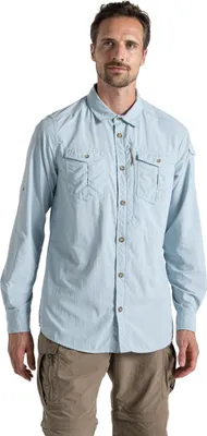 Image de Craghoppers - "Adventure III" chemise pour homme manches longues CG2173 (M) (Bleu Niagara)