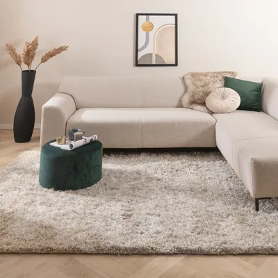 Produktbild von Volero - Shaggy Teppich - Grace Weiß - 200x290 cm - Wohnzimmer, Esszimmer, Schlafzimmer - Industrielle, Ländlich, Modern, Skandinavisch