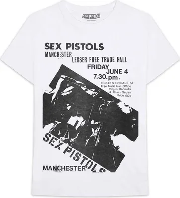 Image de Pistols - "Manchester Flyer" T-shirt homme/femme unie RO3098 (XS) (Blanc)