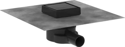 Produktbild von hansgrohe RainDrain Point Komplettset Punktablauf, 100x100, rückseitig befliesbar, 56247670