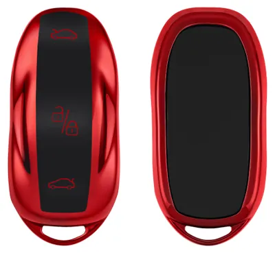 Produktbild von kwmobile Schlüsselhülle für Tesla Model S Autoschlüssel Hülle - Autoschlüssel Schlüssel Hülle aus TPU Silikon - Schlüsselschutz Gehäuse in Hochglanz