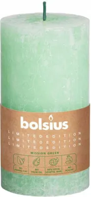 Obrázek produktu pro Svíčka Bolsius Stump Candle 150/58 Essentials Green Olive