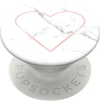 Produktbild von PopSockets Stoney Heart, E-Buchleser, Handy/Smartphone, Tablet/UMPC, Passive Halterung, Auto, Drinnen, Draußen, Marmorfarbe, Rot