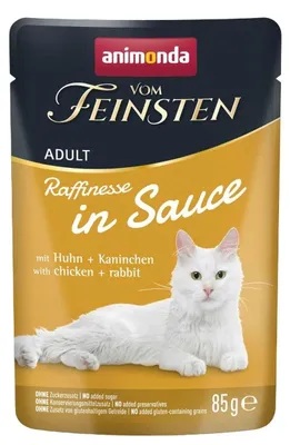 Produktbild von Animonda Vom Feinsten 85g Nassfutter Für Katzen Huhn mit Kaninchen in Sauce