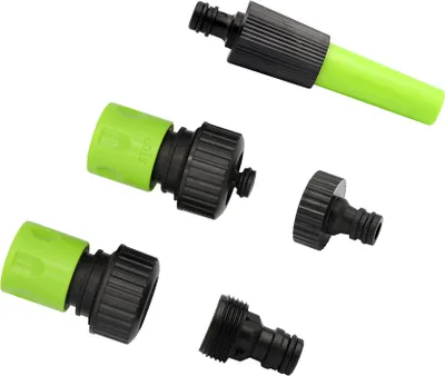 Produktbild von 5-teiliges Schlauchkupplungs- und Verbinder Set 3/4"