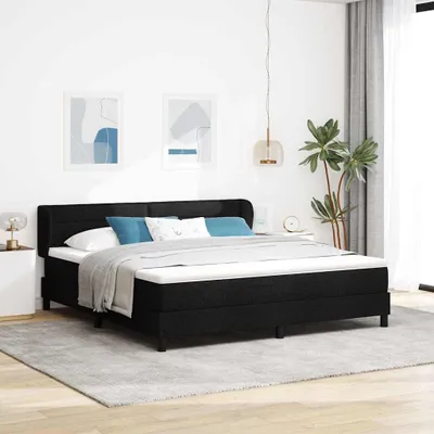 Produktbild von Maison Exclusive - Boxspringbett mit Matratze Schwarz 180 x 200 cm Stoff