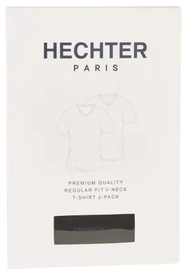 Produktbild von Daniel Hechter - Regular Fit - Doppelpack Herren Kurzarm T-Shirt V-Neck/V-Ausschnitt (100902 76020), Größe:3XL, Farbe:Schwarz (990)