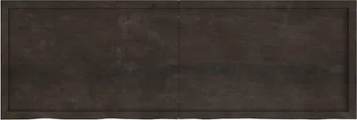 Obrázok produktu pre vidaXL Stolová doska tmavohnedá 180x60x(2-4)cm dubový masív
