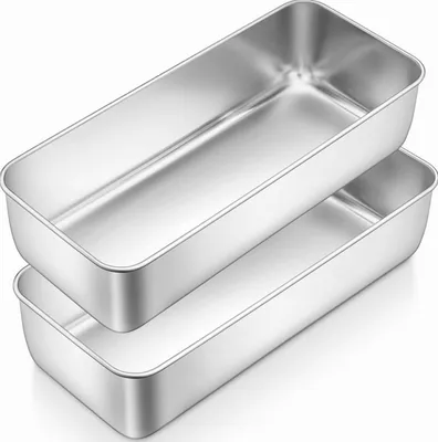 Produktbild von Edelstahl Brotbackform Groß für Backofen Spülmaschinenfest