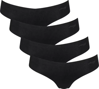 Produktbild von sloggi Damen String 4-Pack ZERO Modal 2.0 Hipstring - BLACK - Größe M