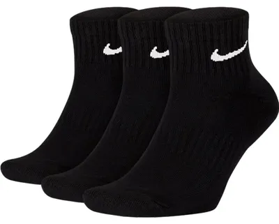 Produktbild von 3 Paar Nike Socken Herren Damen SX7677 - Farbe: Schwarz - Größe: 42-46