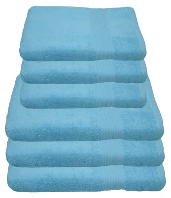 Produktbild von Julie Julsen Handtuch Set Hellblau,Set:6 tlg. 3 Badetücher 3 Handtücher