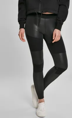 Obrázok produktu pre Urban Classics dámske legíny Dámske legíny z umelej kože Black-XL