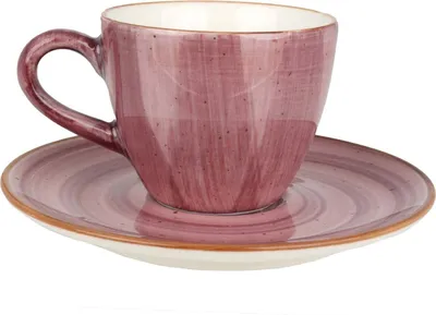 Obrázok produktu pre Bonna Aura Blackberry - Šálky a podšálky na espresso - 80 cm3 - porcelán - sada 6 ks