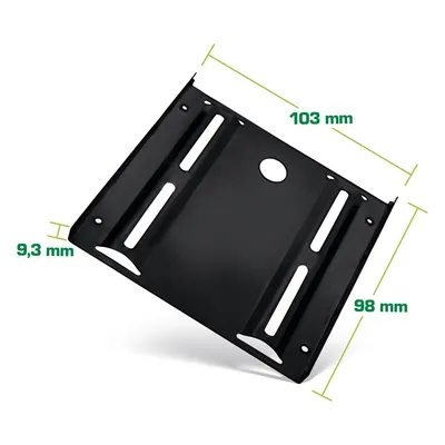 Produktbild von InLine HDD-/SSD-Einbaurahmen 2,5" auf 3,5", schwarz