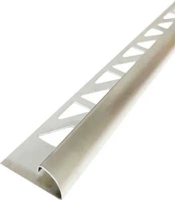 Produktbild von MIRAVA Viertelkreis Abschlussprofil Edelstahl gebürstet 300 cm x 10 mm