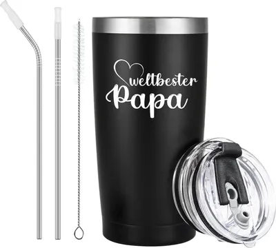 Image de Livole Papa Cadeau Fête des Pères 600ml Mug isotherme en acier inoxydable