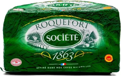 Produktbild von Roquefort Societe Käse ca. 1,3KG französischer Blau-Schimmel-Käse AOP