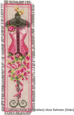 Image de Vervaco Paquet de broderie "Corset" 2 pièces, modèle à compter