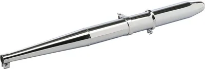 Produktbild von Simson Auspufftopf vollständig, verchromt, inklusive aller Schellen - Blech 1,5mm und größerer Krümmerschelle - SR4-2 Star