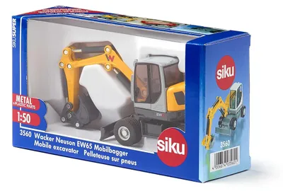 Zdjęcie produktu dla Siku Wacker Neuson EW65, Koparka, 1:50, Plastik, 1 szt., 3 lat(a), Czarny, Szary, Żółty