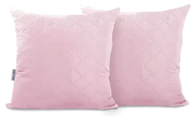 Produktbild von 2 Kissenbezüge 40x40 cm Rosa Microfaser mit Hotelverschluss
