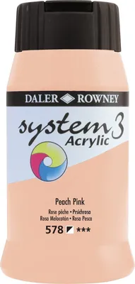 Obrázok produktu pre Daler-Rowney System3, 500 ml, Ružová, Nádoba