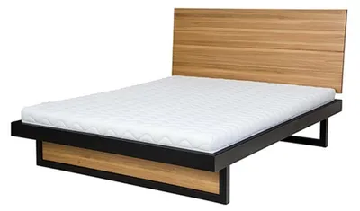 Image de Lit en bois Lits doubles Bois véritable 160x200cm Chambre à coucher Lits en bois massifs
