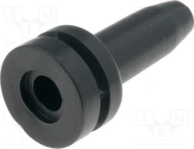 Produktbild von 10x Knickschutztülle L: 27mm PVC schwarz ØÖffn: 3mm -30÷60°C 632-01030 Durchführun