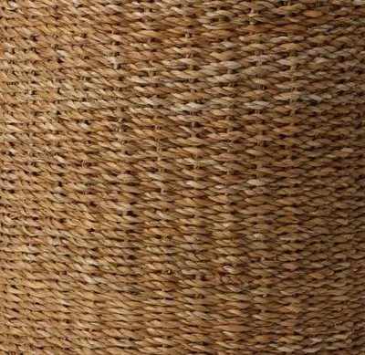 Produktbild von Quadratischer Pouf-Fußhocker aus natürlichem Seegras, 40 x 40 x 38 cm