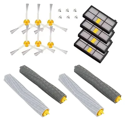 Ersatzbürsten-Set: 4 Hauptbürsten, 6 Seitenbürsten, 4 Filter