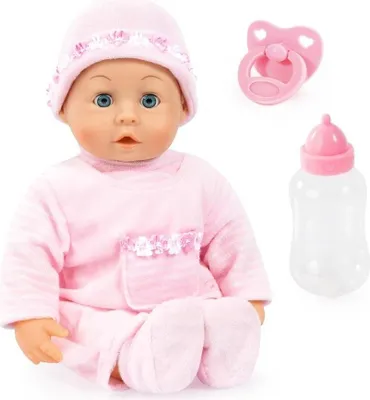Immagine prodotto di Bayer Design 93824CK Bambola interattiva per bambini, parlante, occhi che dormono, corpo morbido, 24 suoni del bambino, 38 cm