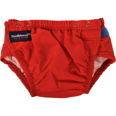 Produktbild von Konfidence Aqua Nappy Schwimmwindel Badewindel Babybadehose 3-30 Monate Rot