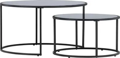 Produktbild von Twin Couchtisch Set mit 2 schwarz.